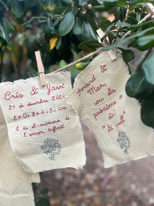 Un recuerdo único para testigos de boda